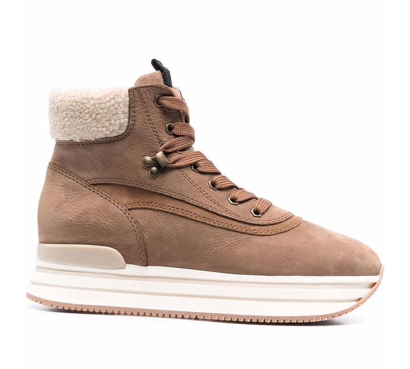 Hogan Lace-Up Sneaker Boots $700