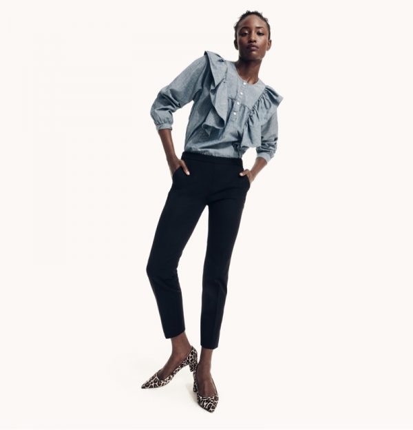 j crew red pants