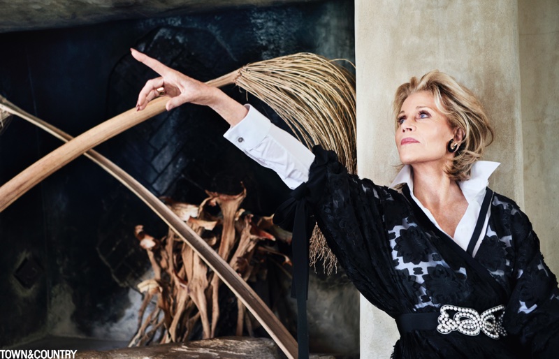 Actress Jane Fonda poses for Town & Country Magazine