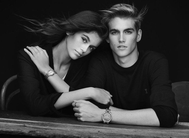 Kaia and Presley Gerber fronts OMEGA Watches campaign. Photo: OMEGA