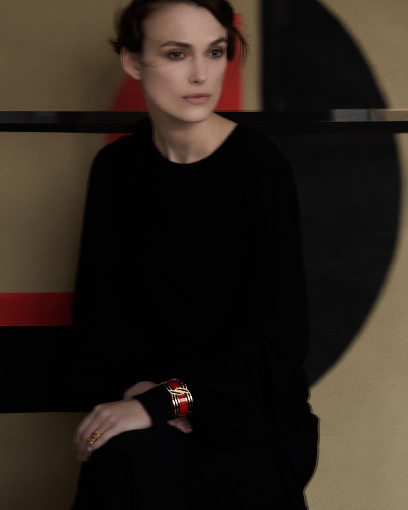 An image from Chanel Gallery advertising campaign starring Keira Knightley