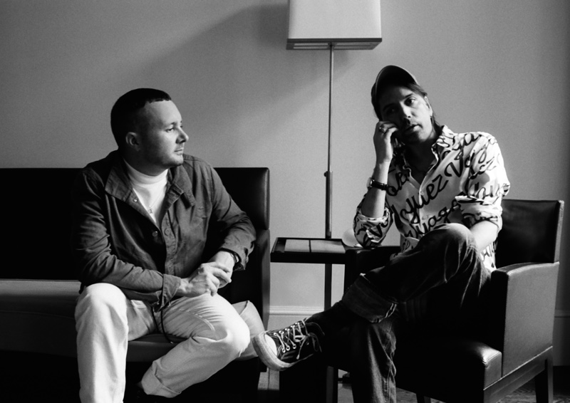 Designer Kim Jones and stylist Alister Mackie by Hugo Scott