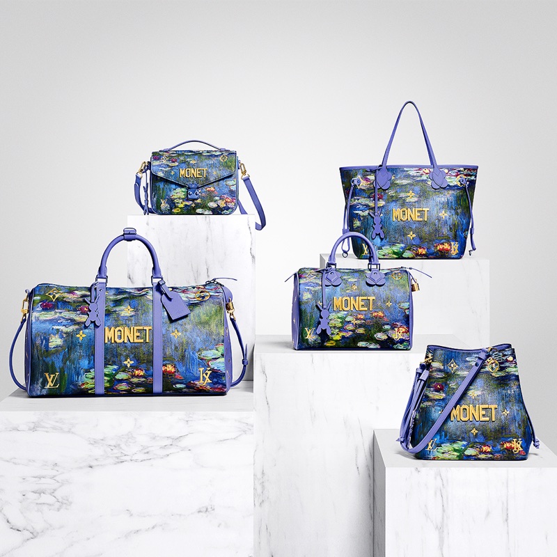 Louis Vuitton x Jeff Koons collaborate on five different versions of the Monet bag