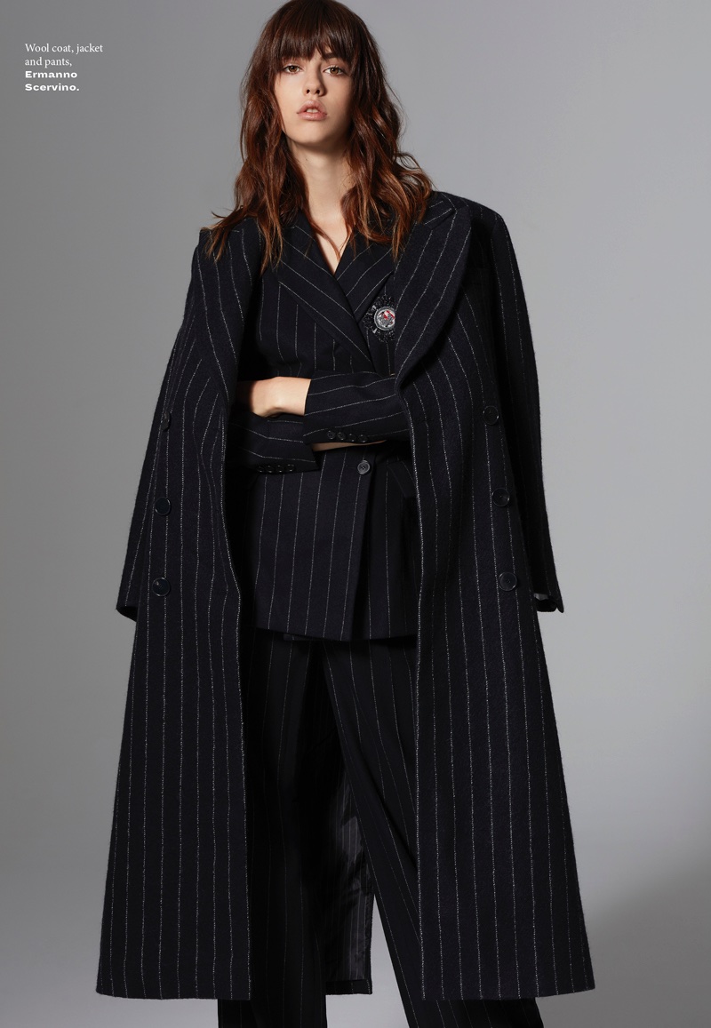 Mayka Merino Poses in Menswear Inspired Looks for  L’Officiel Singapore