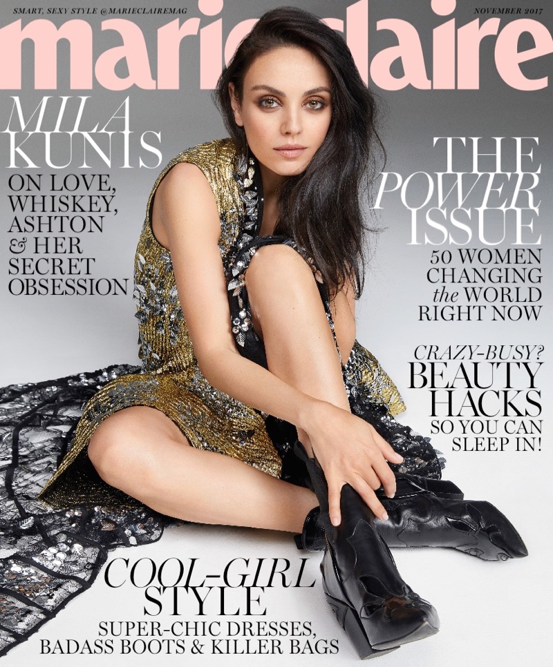 Mila Kunis on Marie Claire November 2017 Cover