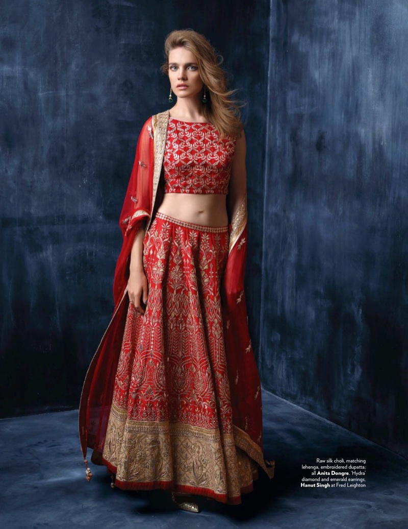 Natalia Vodianova Wears Elegant Ensembles in Vogue India