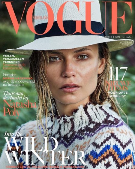 Natasha Poly Models Chic Looks in Vogue Netherlands