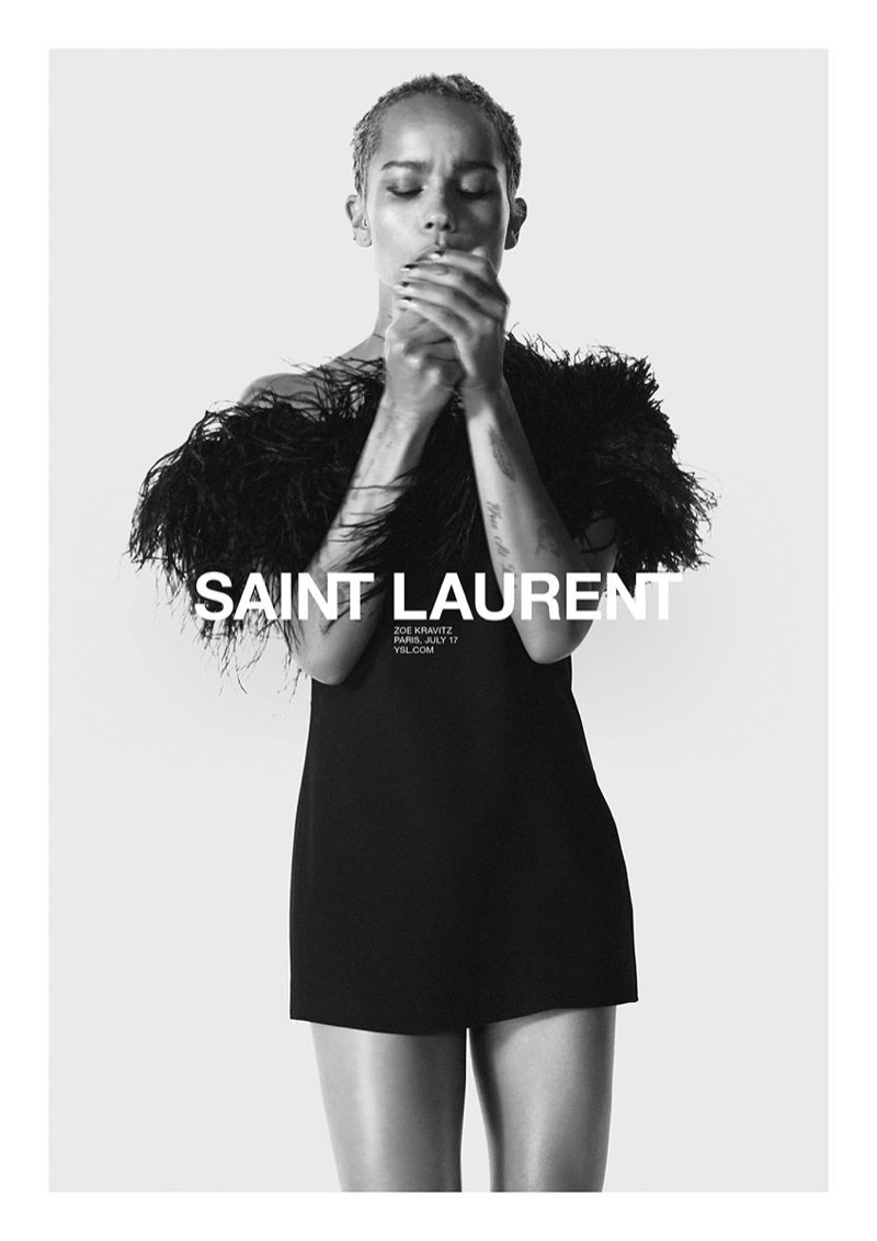 An image from Saint Laurent's spring 2018 advertising campaign