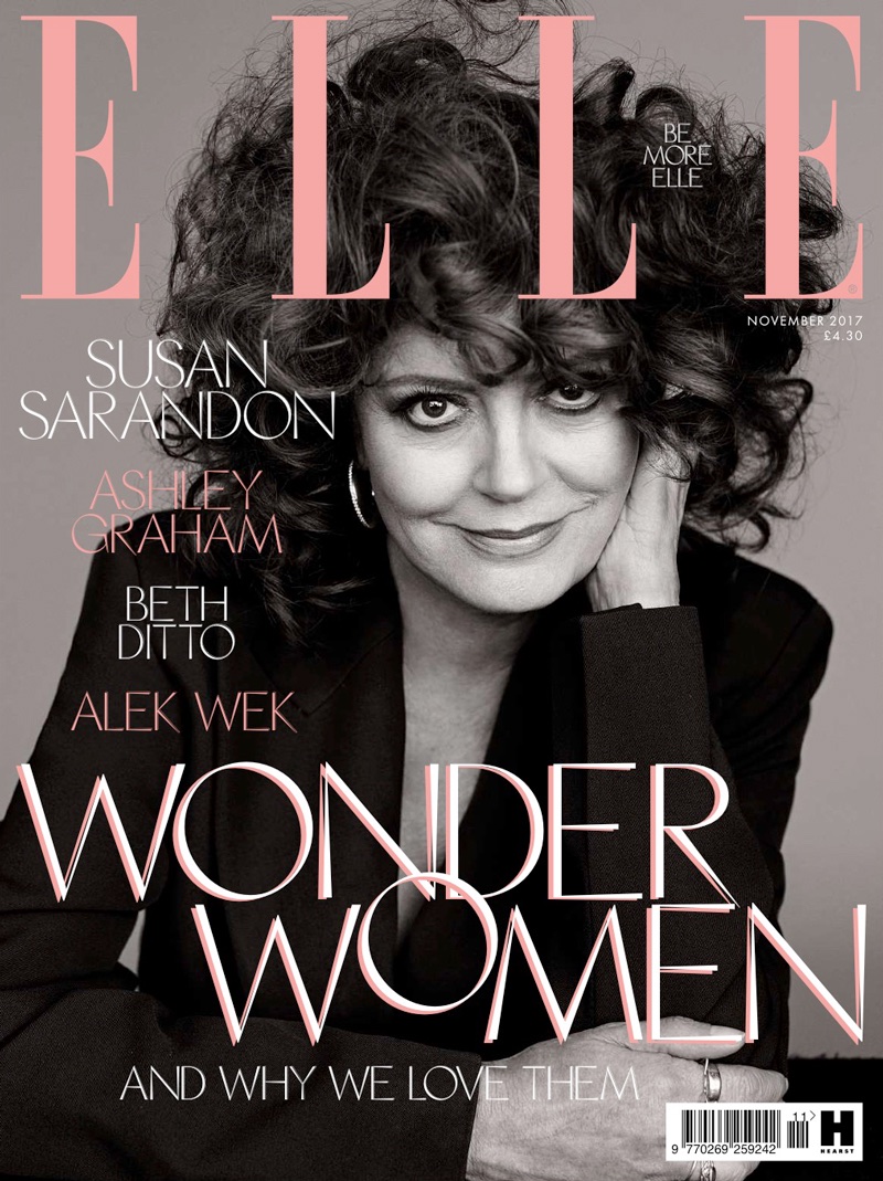 Susan Sarandon on ELLE UK November 2017 Cover