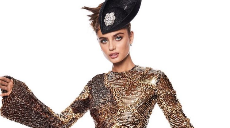 Taylor Hill Turns Up the Glam Factor for Vogue Japan