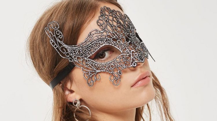 Topshop Filigree Silver Mask $14