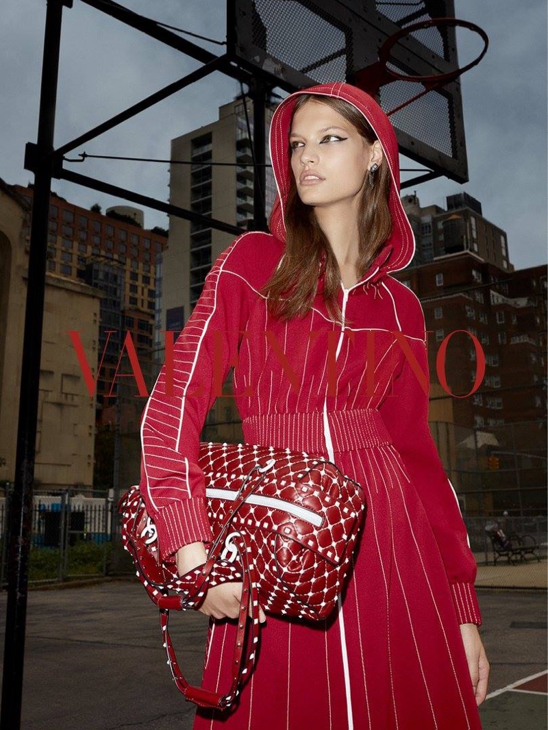 Valentino captures resort 2018 campaign at New York's St. Vartan Park basketball court