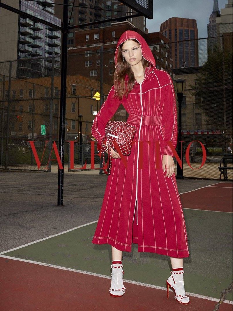 Valentino captures resort 2018 campaign at New York's St. Vartan Park basketball court