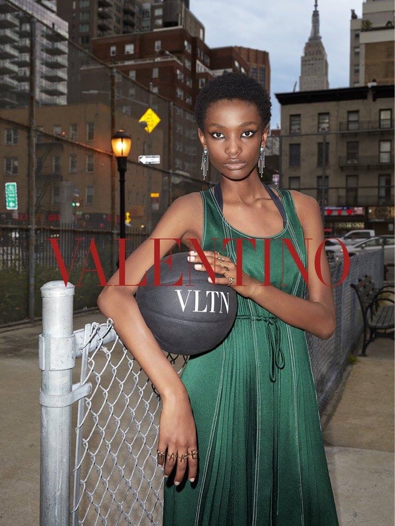 Imari Karanja fronts Valentino's resort 2018 campaign