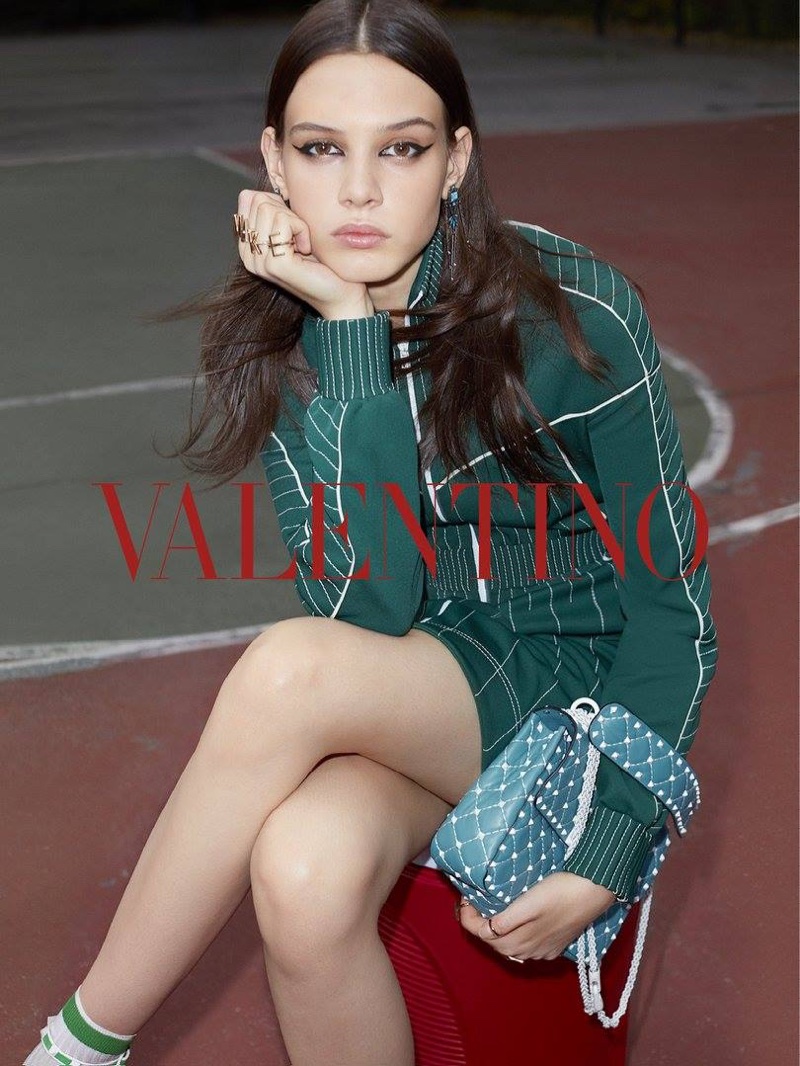 Mag Cysewska channels athletic vibes in Valentino's resort 2018 campaign