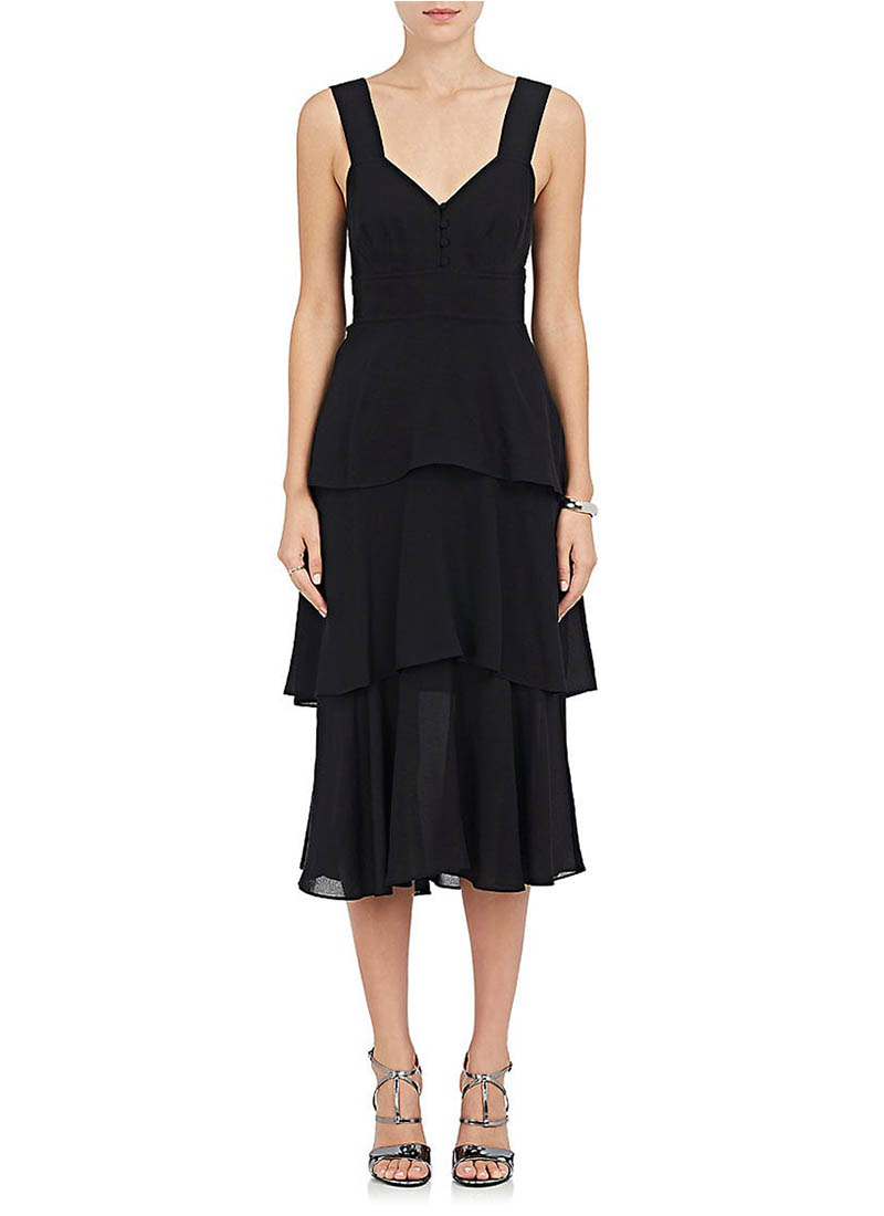 A.L.C. Luna Crepe Tiered Dress $625