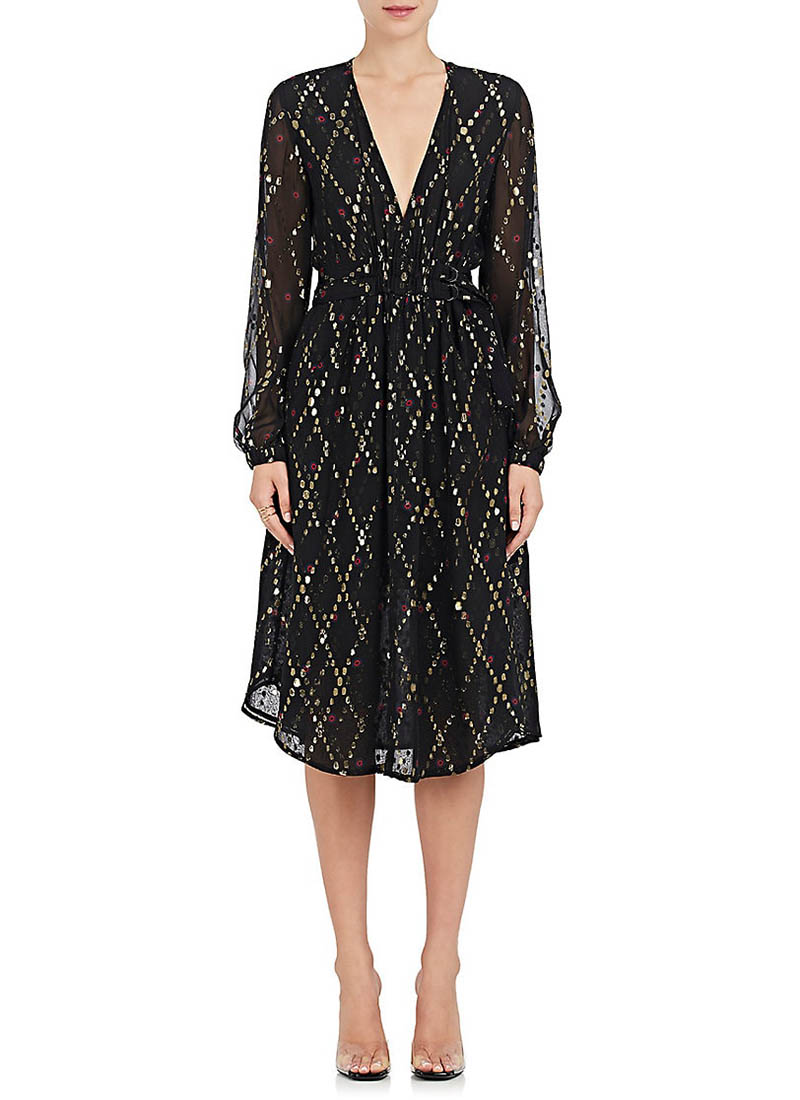 A.L.C. Samantha Silk-Blend Midi Dress $625