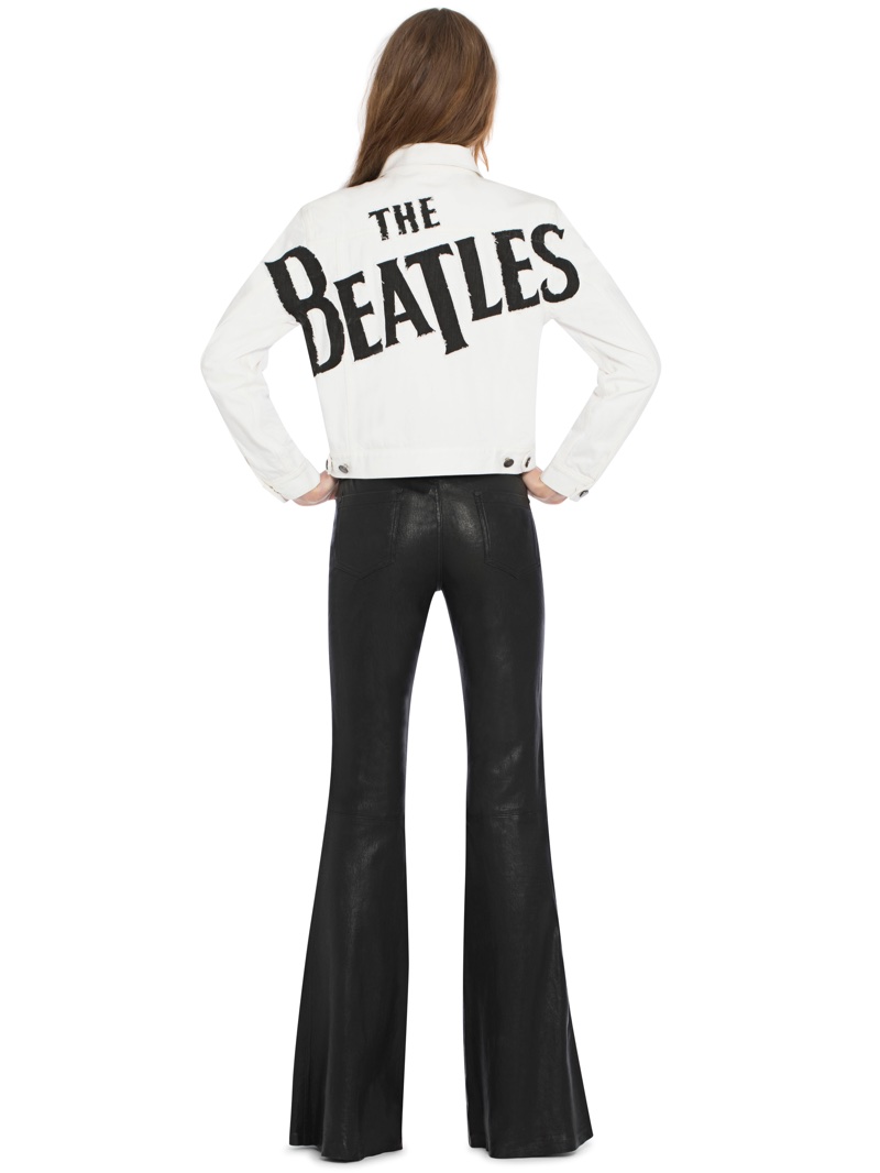 Alice + Olivia x The Beatles Chloe Cropped Jacket $485