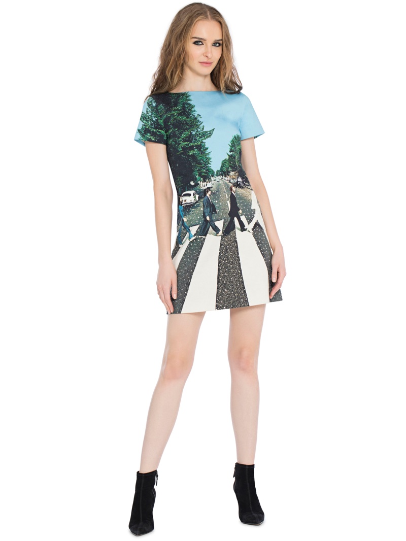 Alice + Olivia x The Beatles Mani Embroidered Dress $695