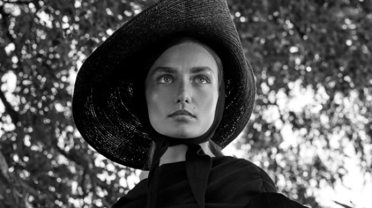 Andreea Diaconu Poses in Ladylike Looks for Unconditional Magazine