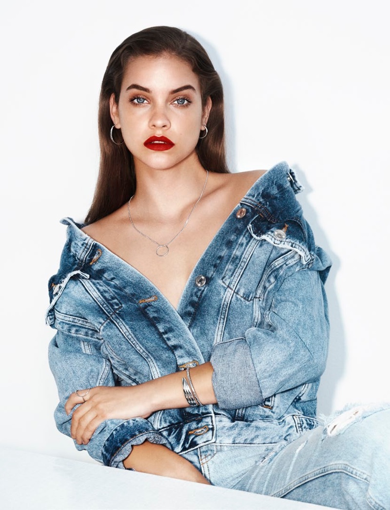 Clad in denim, Barbara Palvin fronts Pilgrim Jewellery campaign