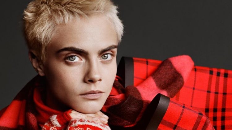 Cara Delevingne fronts Burberry Holiday 2017 campaign