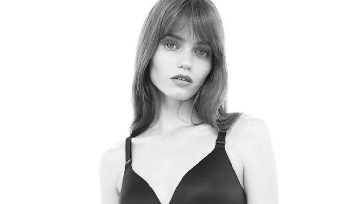 Calvin Klein Underwear features lightly lined wire free lounge bra and matching panty for fall 2017 campaign