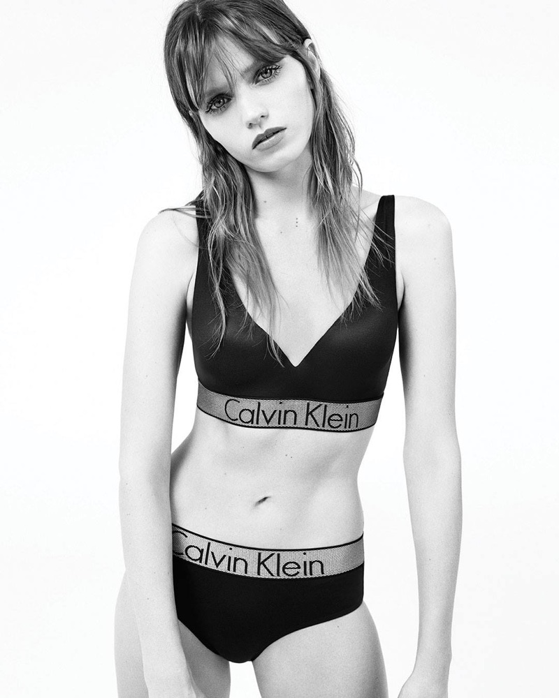 Abbey Lee Kershaw rocks Calvin Klein Underwear logos in brand's fall-winter 2017 campaign