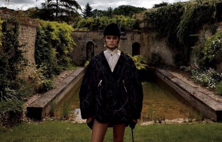 Cara Taylor Models Equestrian Inspired Styles for Vogue Japan