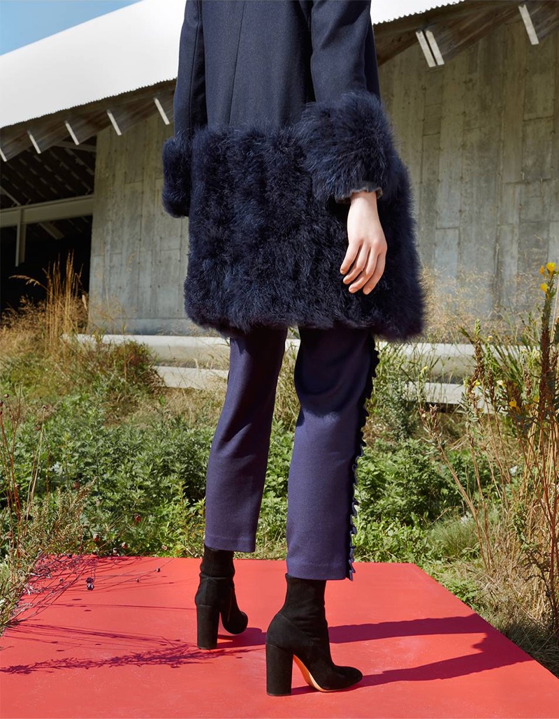 Club Monaco Maxxeen Coat, Cropped Rotheo Pant and Senella Bootie