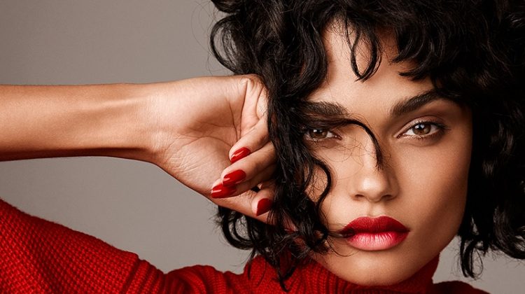 Daniela Braga Poses in Red-Hot Fashions for Harper's Bazaar
