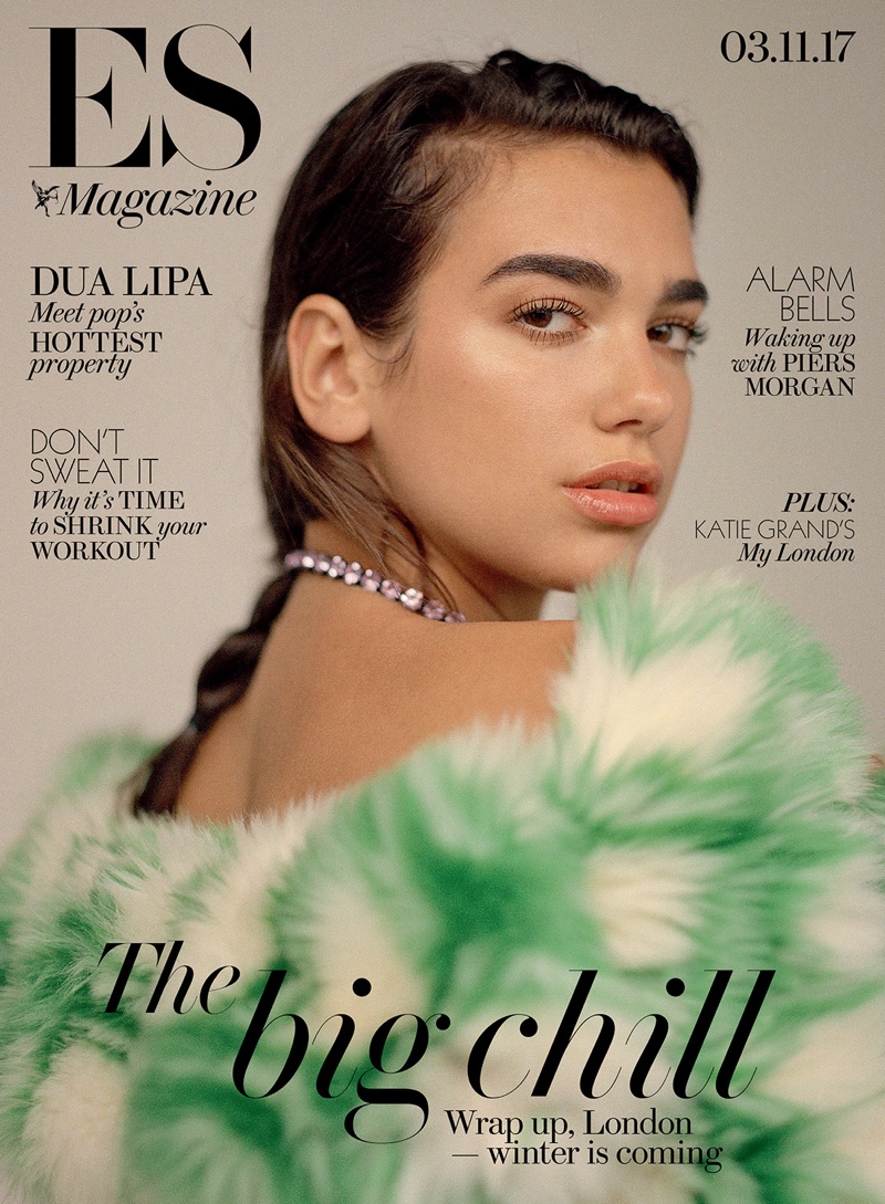 Dua Lipa on Evening Standard November 3rd, 2017 Cover