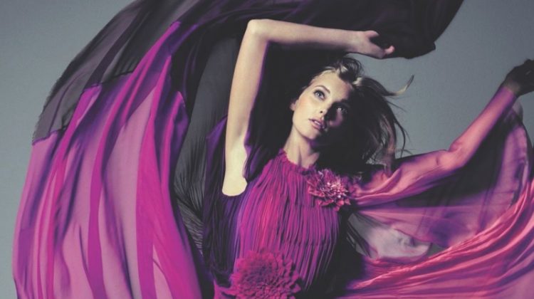 Elsa Hosk Poses in the Prettiest Dresses for Harper’s Bazaar Germany