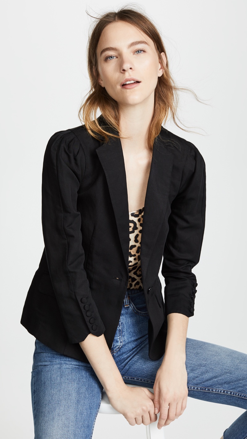 FRAME Pleated Blazer $150 (previously $375)