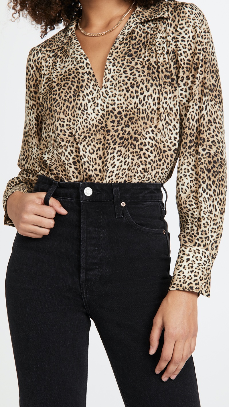 FRAME Tabitha Popover Bluzka $257.60 (poprzednio $368)