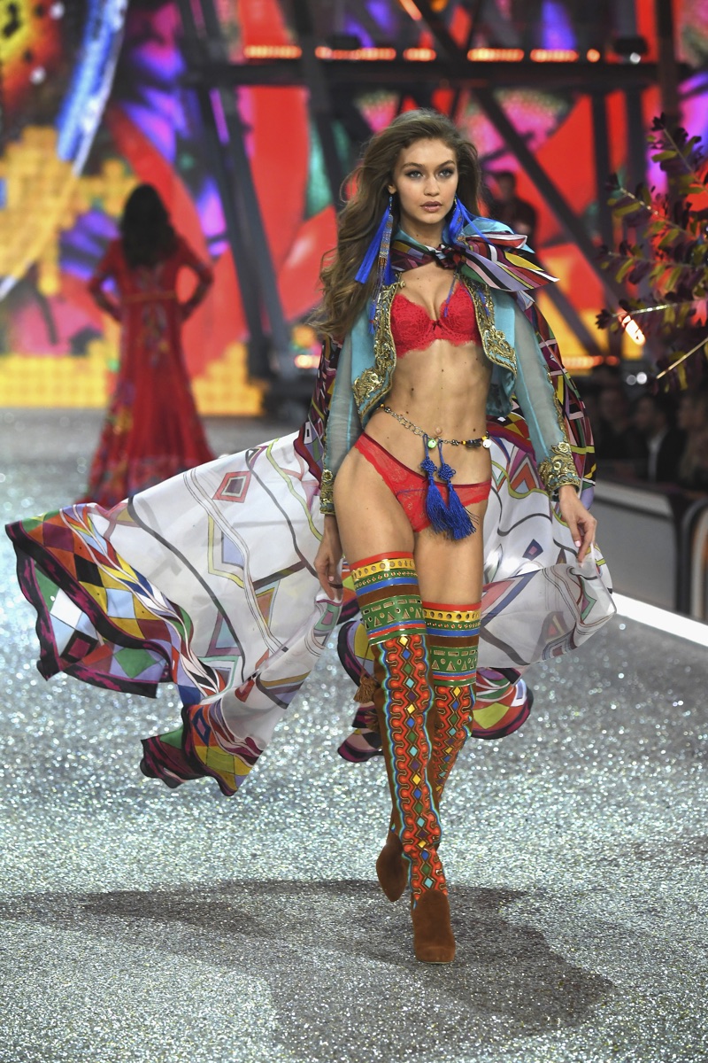 Gigi Hadid walks the 2016 Victoria's Secret Fashion Show. Photo: Victoria's Secret