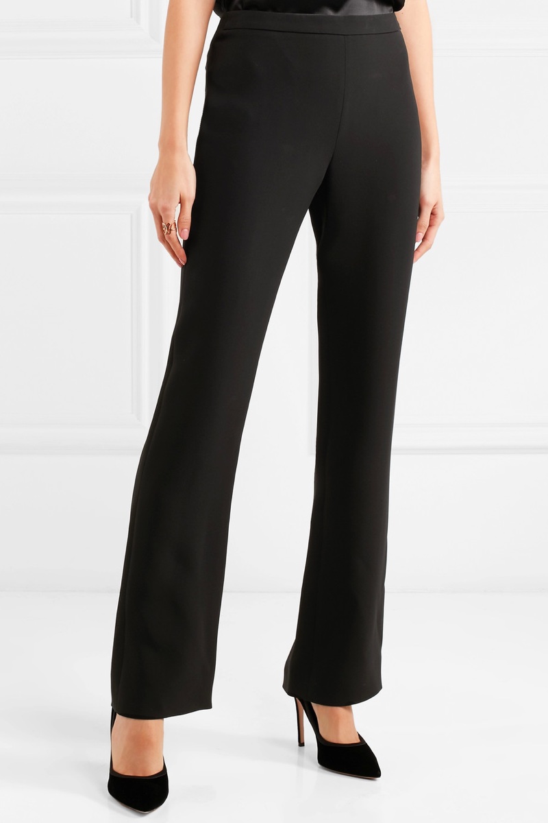 Giorgio Armani Silk-Crepe Straight-Leg Pants $1,495