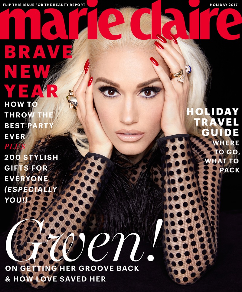 Gwen Stefani on Marie Claire US Holiday 2017 Cover