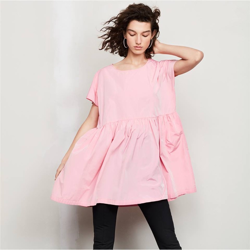 H&M Pink Shirt and Stirrup Leggings