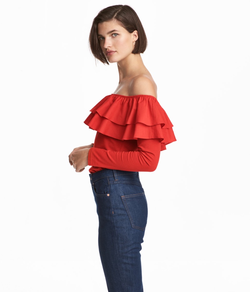 H&M Off-the-Shoulder Top $5 (previously $13)