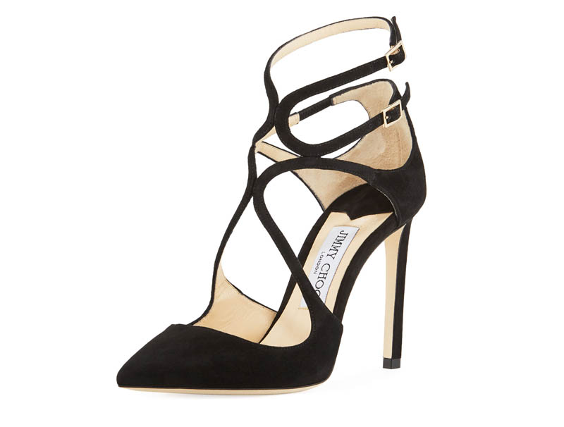 Jimmy Choo Lancer Suede Caged Pump $795