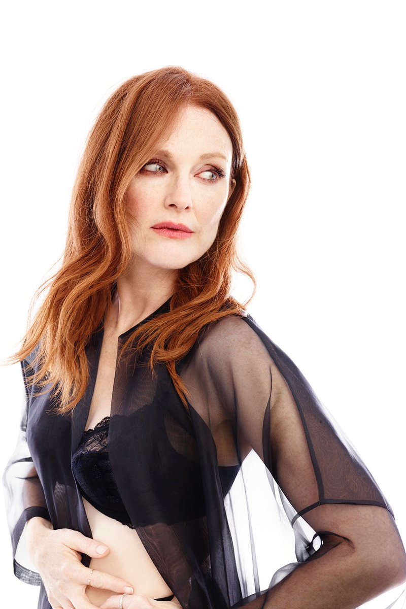 Julianne Moore for Triumph Florale lingerie fall-winter 2017 campaign