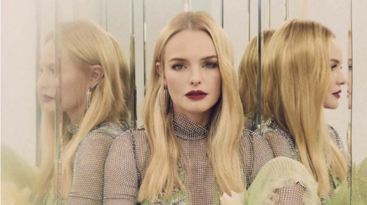 Kate Bosworth wears Gucci look with Jennifer Fisher earrings