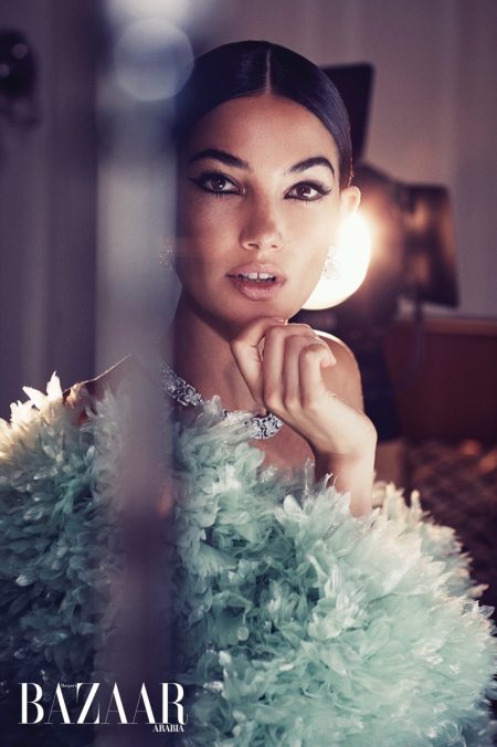 Lily Aldridge Channels Her Inner Movie Star for Harper's Bazaar Arabia Lily Aldridge Channels Her Inner Movie Star for Harper's Bazaar Arabia