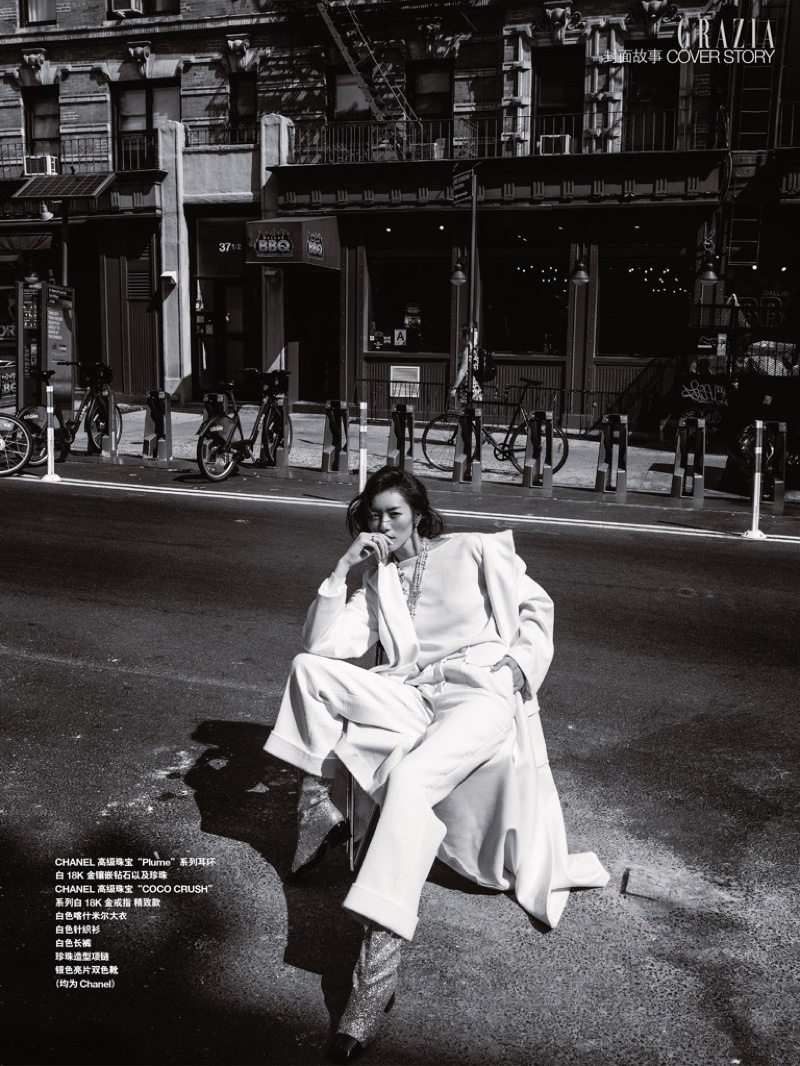 Liu Wen | Street Style Fashion Editorial | Grazia China Cover