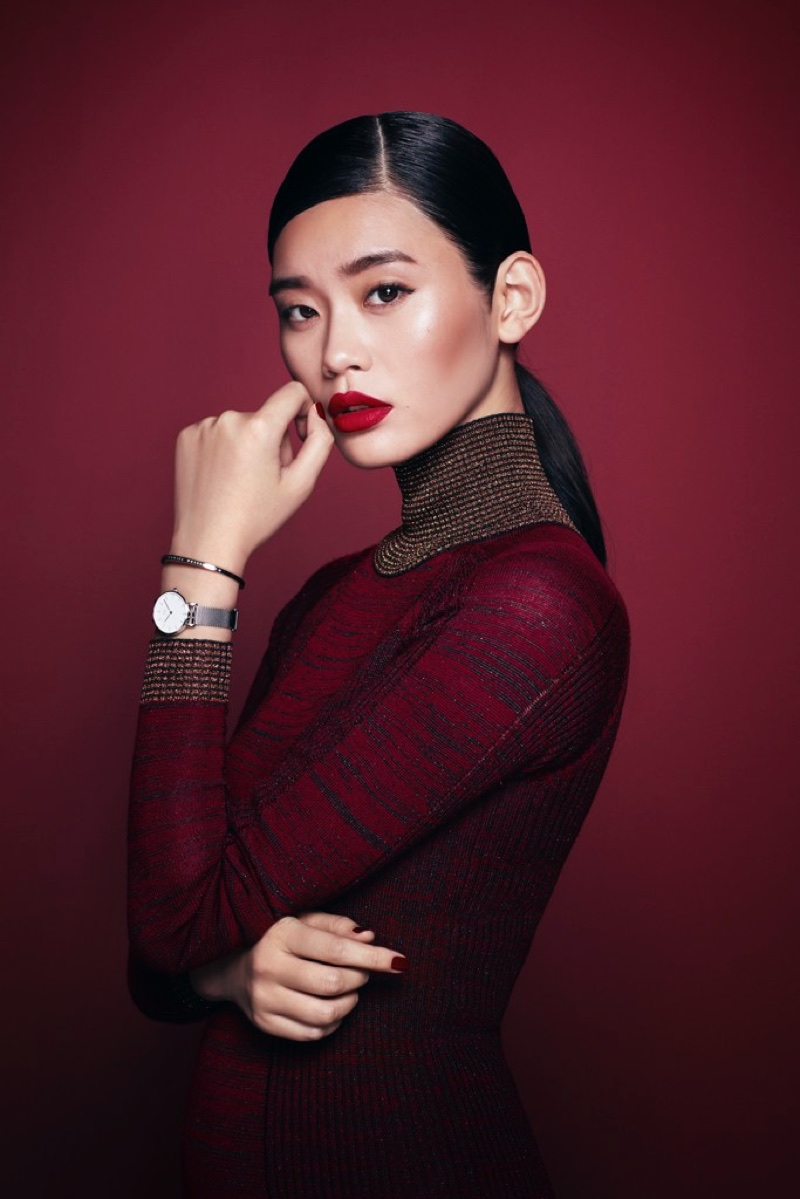 Ming Xi stars in Daniel Wellington's Holiday 2017 campaign