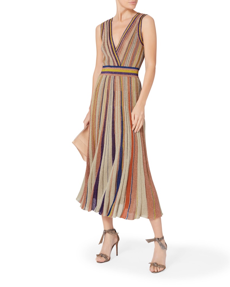 Missoni x Intermix Striped Lurex Pleated Dress $1,995