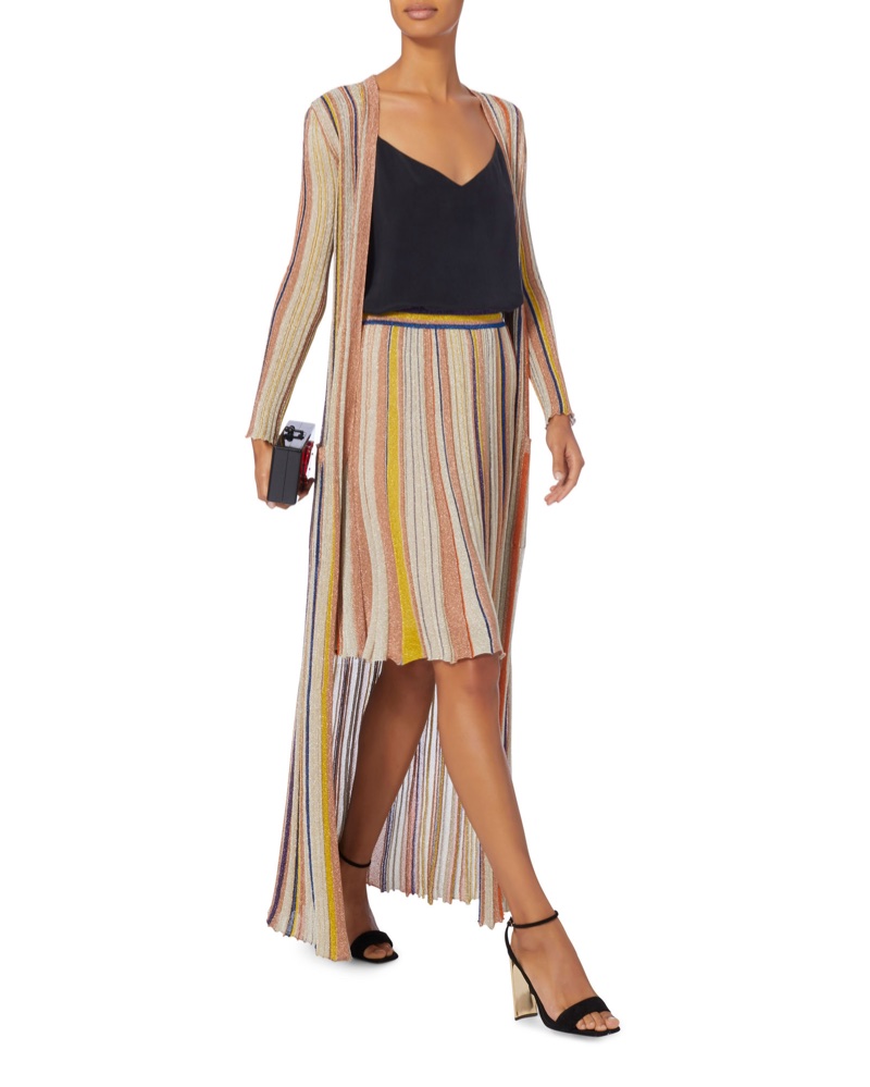 Missoni x Intermix Striped Lurex Skirt $795