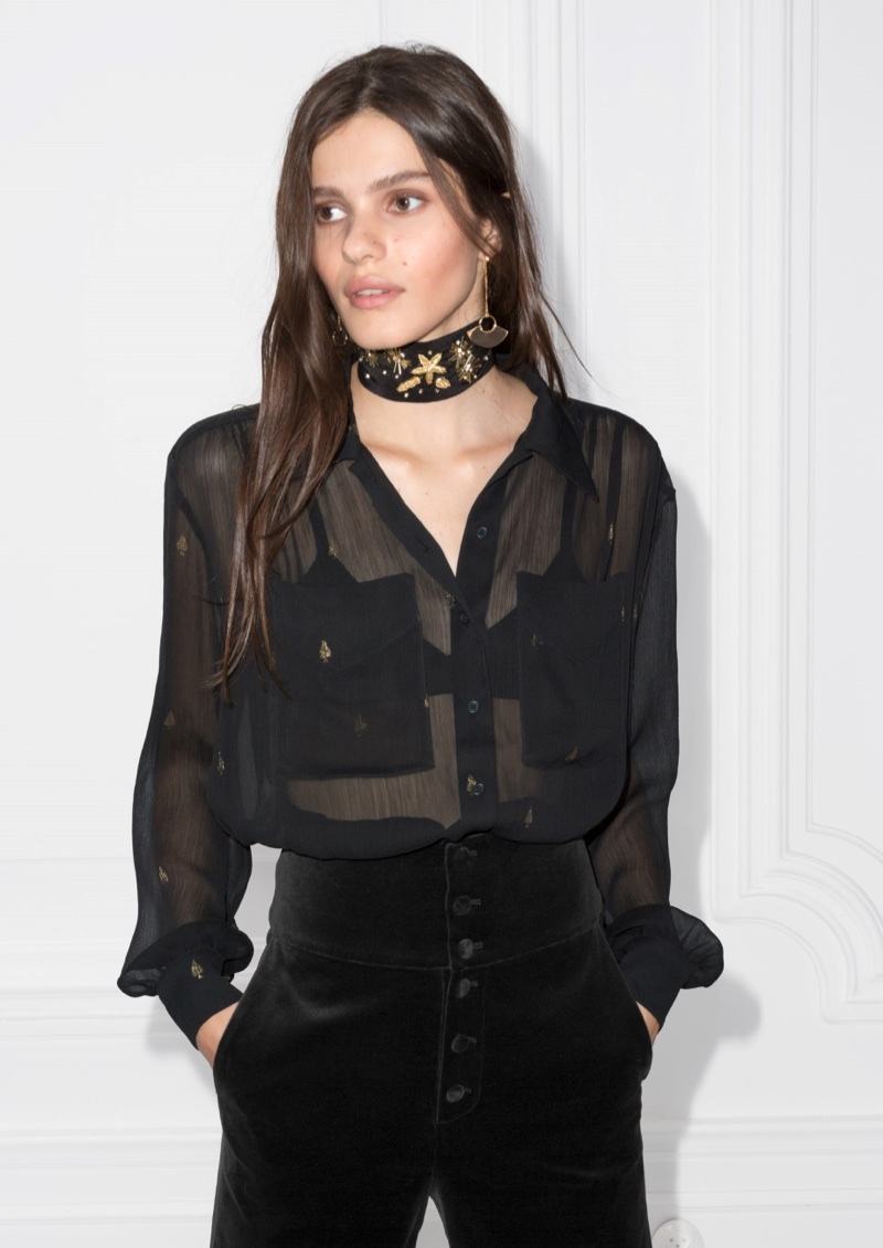 & Other Stories Spades Blouse $95