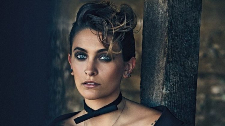 Actress Paris Jackson shows off her tattoos in this shot